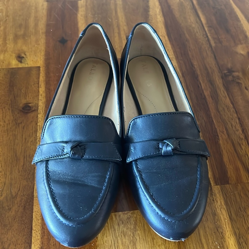 Talbots Indigo Leather Flats size 7 1/2